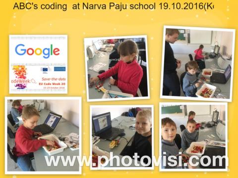 ABC's coding at Narva Paju school 19.10.2016